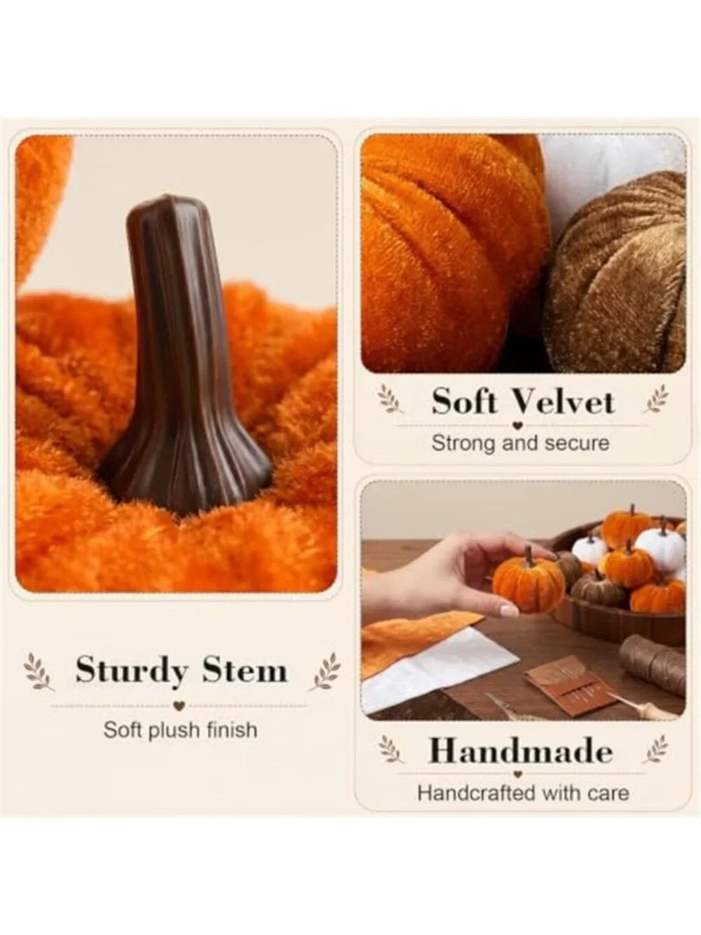 Fall Pumpkin Decor 20 PCS Fall Decorations for Home Fake Artificial